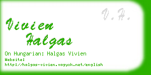 vivien halgas business card